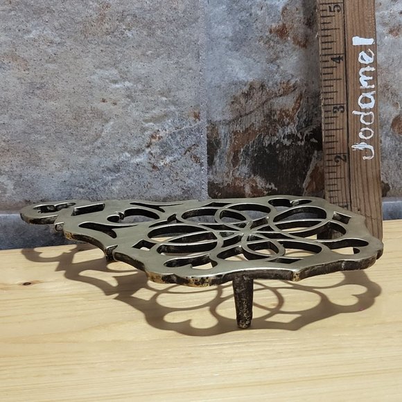VTG Brass Bronze Trivet Wall Hanging Decor - Picture 10 of 10